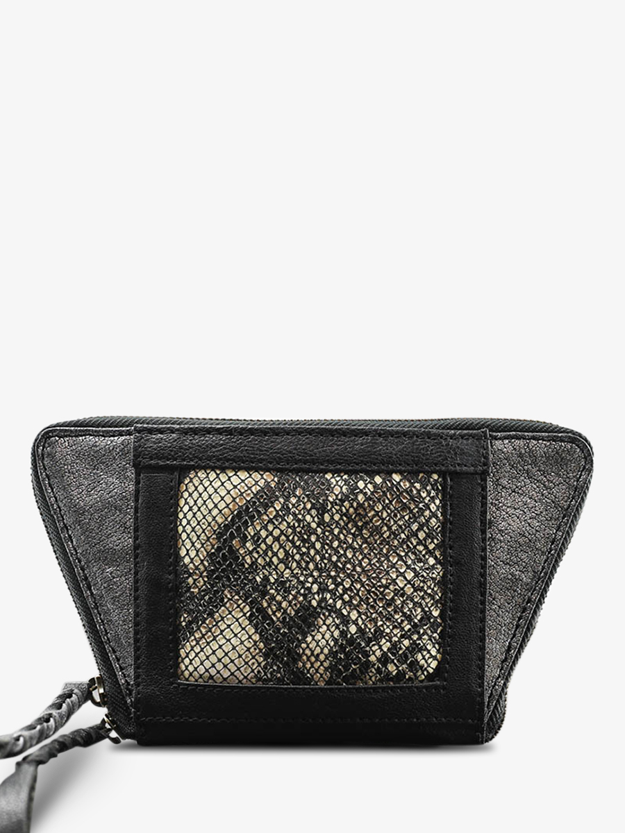 photo-vue-de-dos-portefeuille-cuir-femme-argente-noir-leportefeuille-emma-python-argente-noir-paul-marius-w24-p-s-b