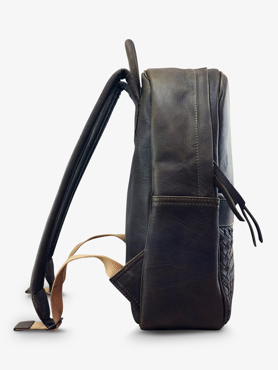 photo-vue-de-dos-sac-a-dos-en-cuir-kaki-lebordelais-kaki-paul-marius-m201w-k