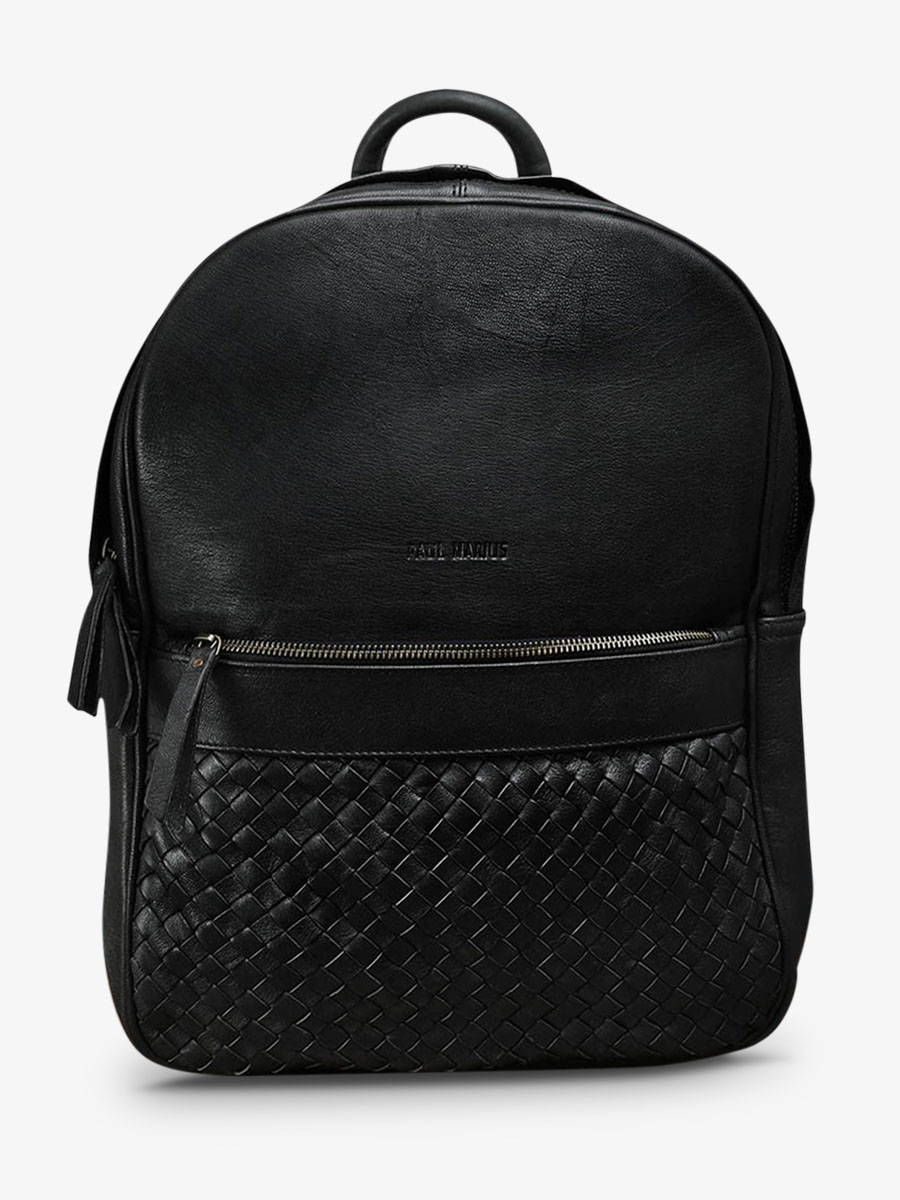 photo-vue-de-face-sac-a-dos-en-cuir-noir-lebordelais-noir-paul-marius-m201w-b
