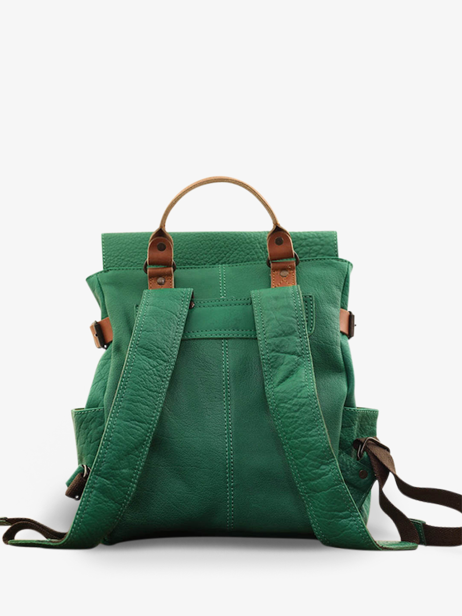 photo-vue-de-dos-sac-a-dos-en-cuir-vert-laudacieux-vert-jungle-paul-marius-w14-gr