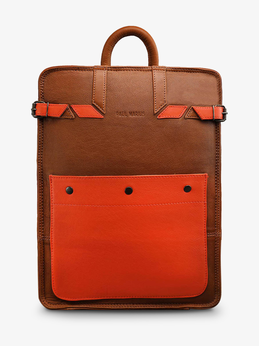 photo-vue-de-face-sac-a-dos-en-cuir-marron-orange-lecitadin-naturel-orange-paul-marius-b04-l-o