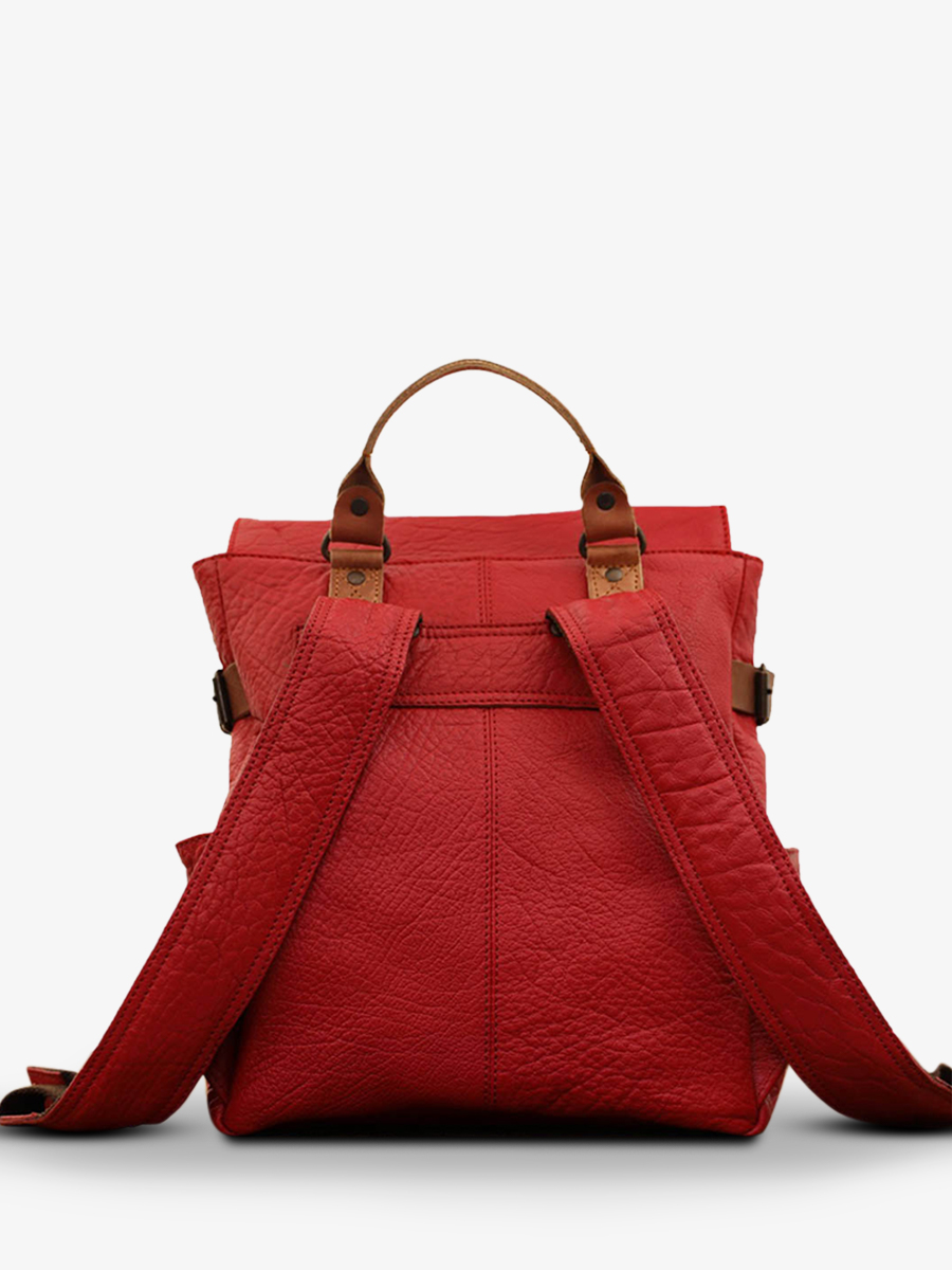 photo-vue-de-dos-sac-a-dos-en-cuir-rouge-laudacieux-rouge-carmin-paul-marius-w14-r