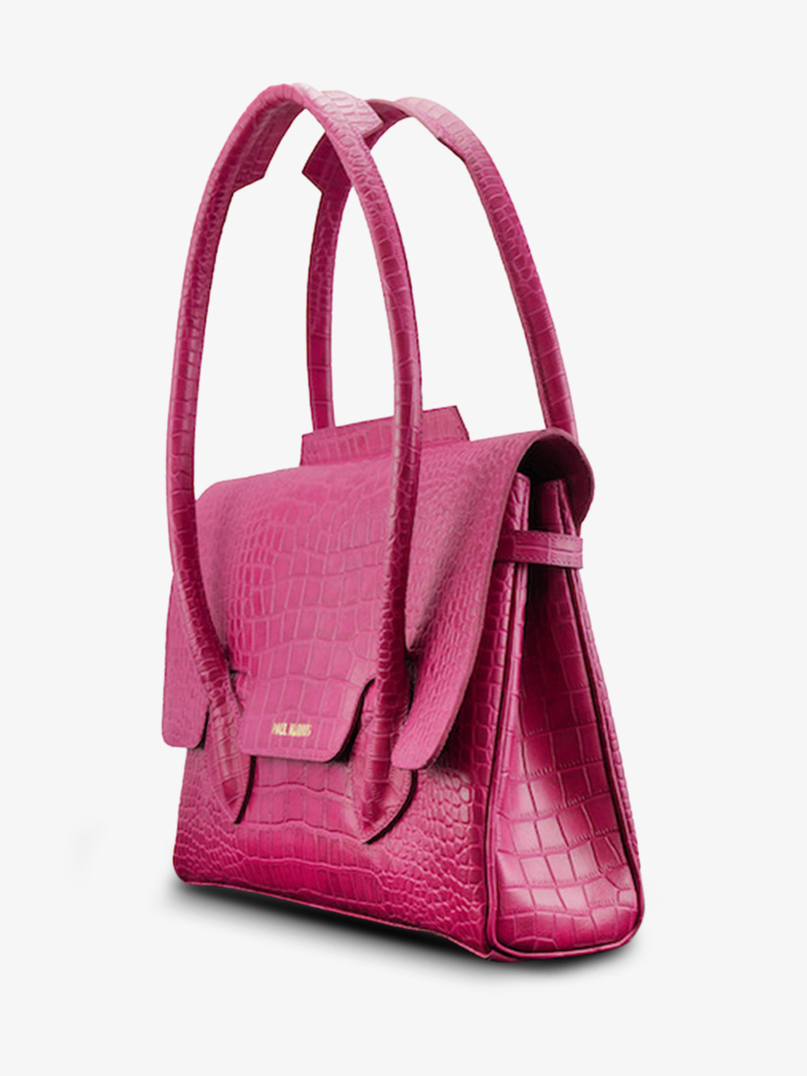 photo-vue-de-dos-sac-a-main-cuir-femme-rose-colette-m-alligator-cocktail-tourmaline-paul-marius-w28m-a-pi