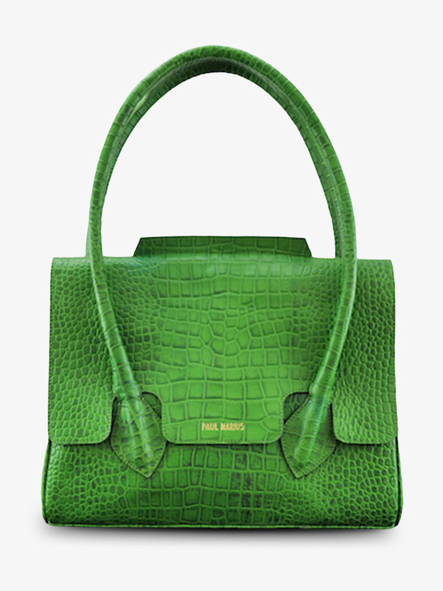 Colette M Alligator Cocktail Jade sac main cuir femme Vert PAUL MARIUS