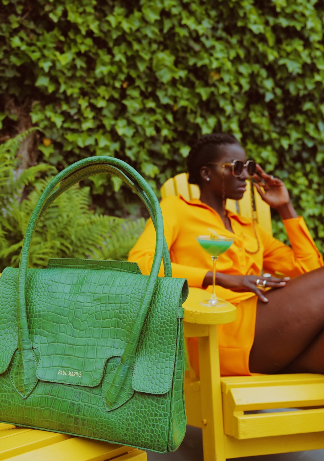 Sac à sale main vert femme