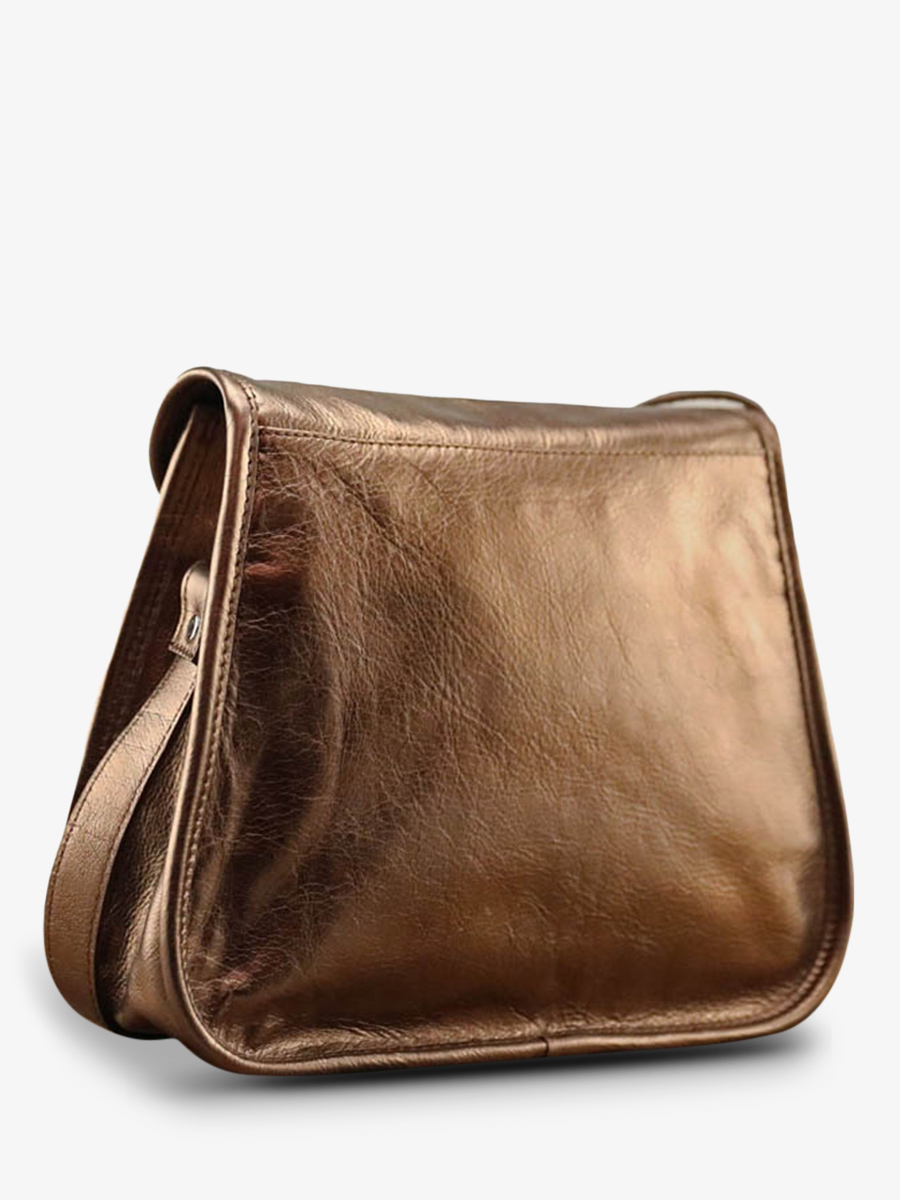 LaBesace Cuivr sac bandouli re cuir femme Cuivr PAUL MARIUS