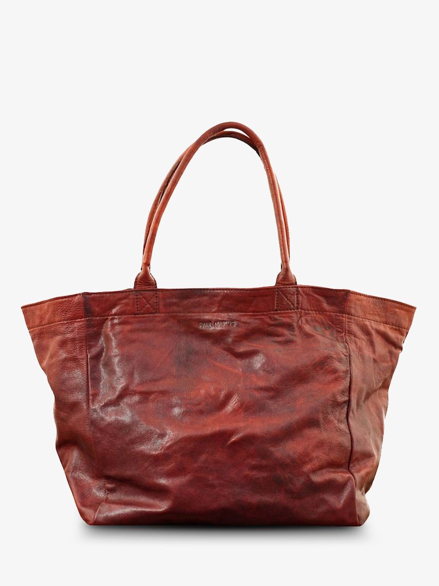 photo-vue-de-face-sac-cabas-cuir-femme-paulmarius-marron-monpartenaire-m-marron-huile-paul-marius-m300m-ob