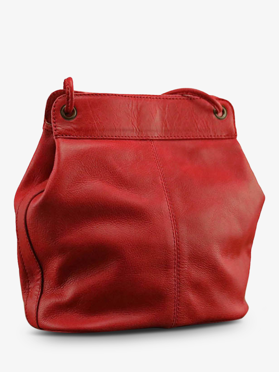 Sac a main rouge cuir on sale