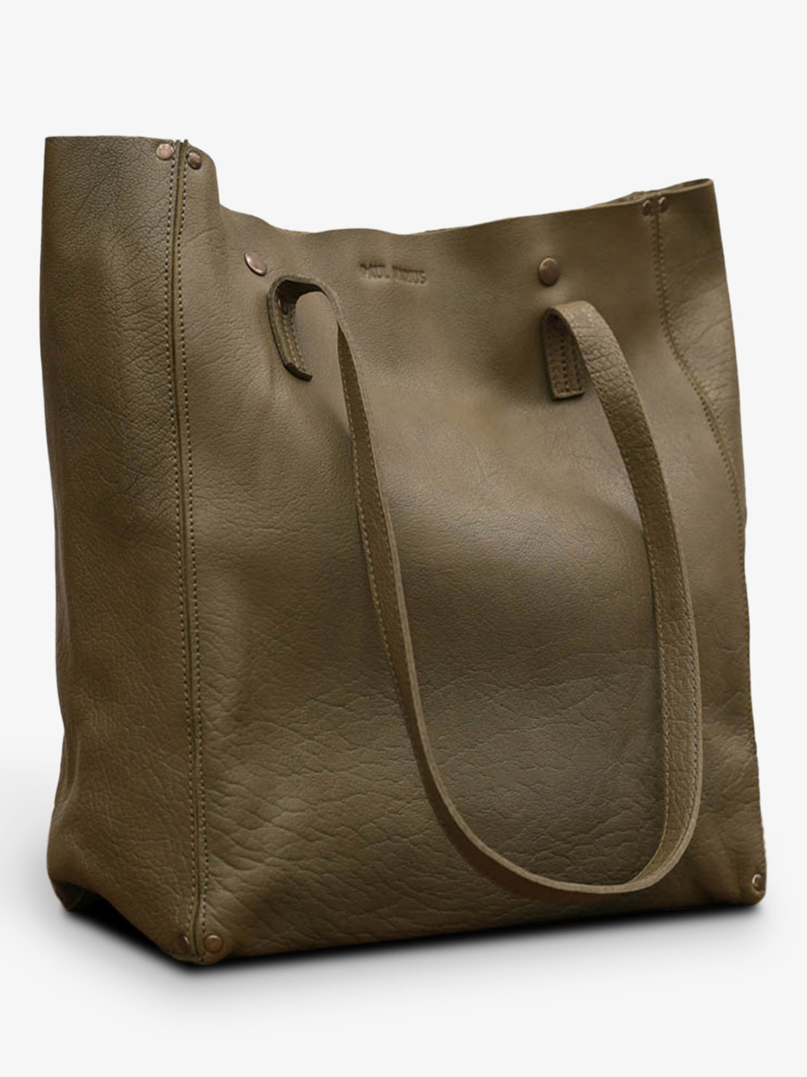 photo-vue-de-dos-cabas-cuir-femme-kaki-leffronte-l-kaki-paul-marius-w11-k