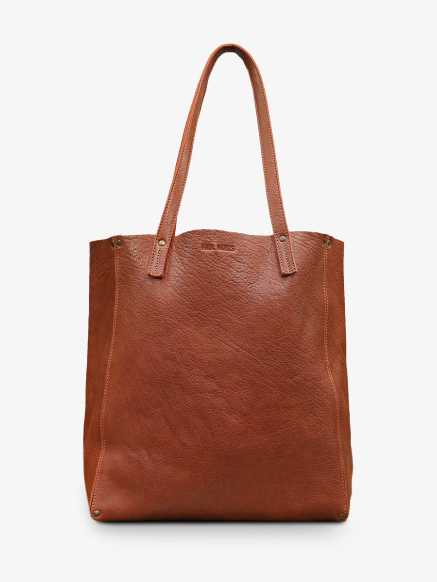photo-vue-de-face-cabas-cuir-femme-marron-leffronte-l-naturel-paul-marius-w11-l