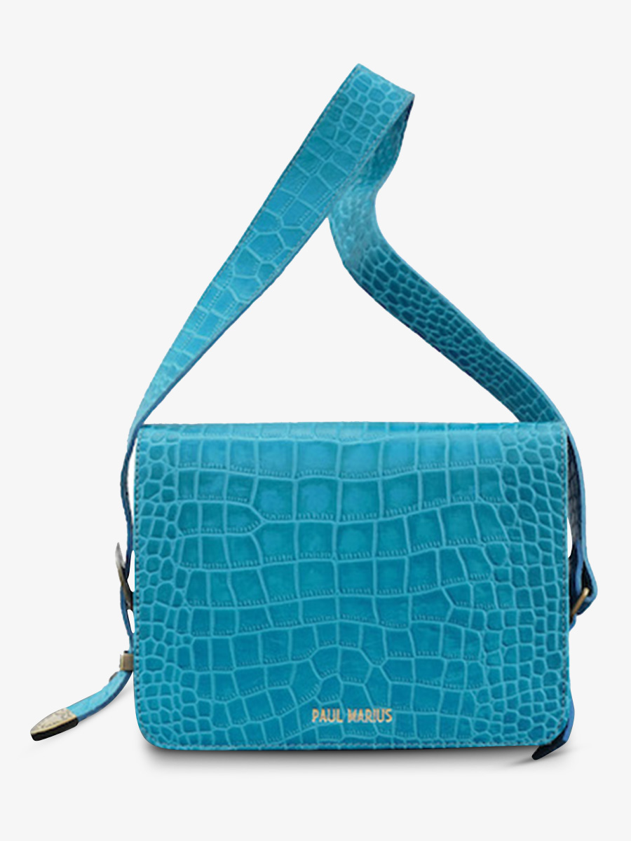 photo-vue-de-face-sac-bandouliere-cuir-femme-bleu-lebaguette-alligator-cocktail-topaze-paul-marius-w29-a-blu