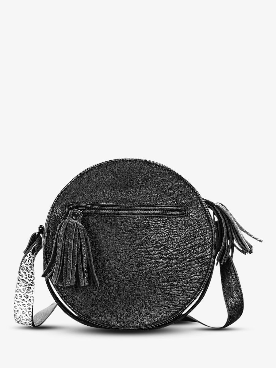 Sac a main rond noir on sale