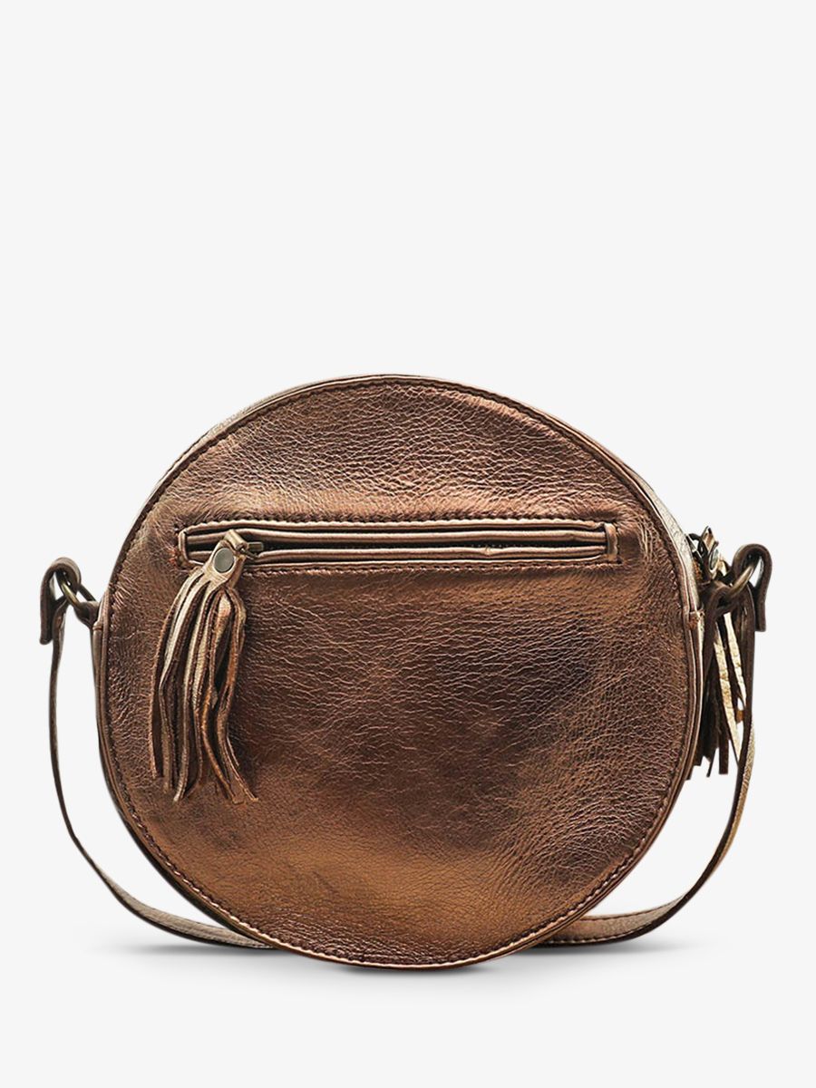 MonPrecieux Cuivre sac bandouliere cuir ron femme Cuivre PAUL MARIUS