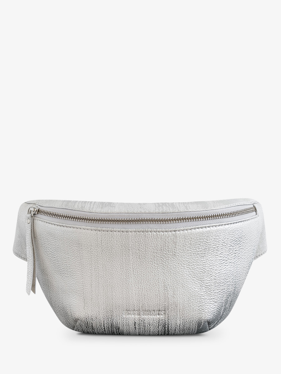 photo-vue-de-face-sac-banane-en-cuir-gris-labanane-50s-gris-metallise-paul-marius-m503-fifties-w-s