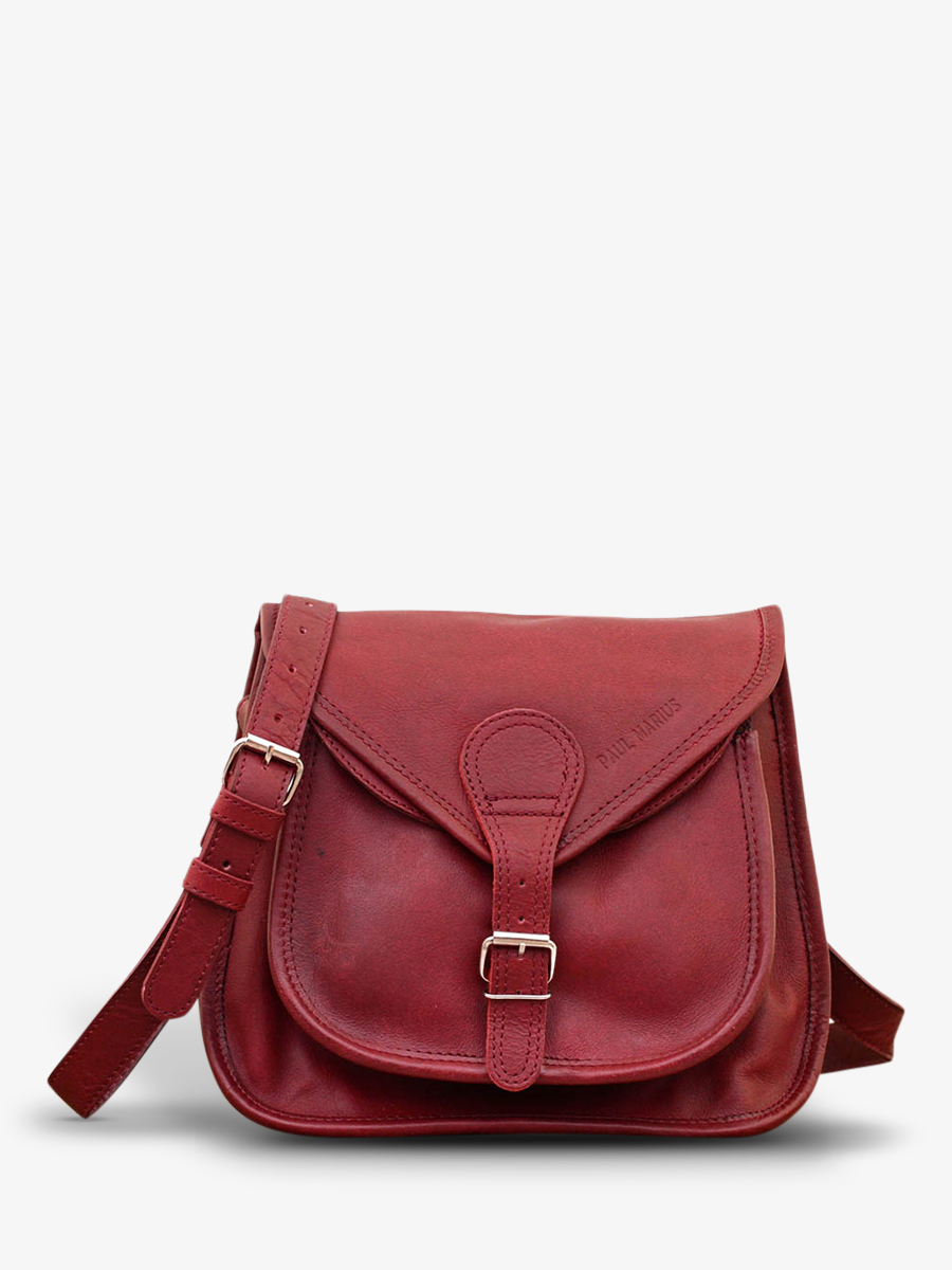 Sac à main bordeau sale