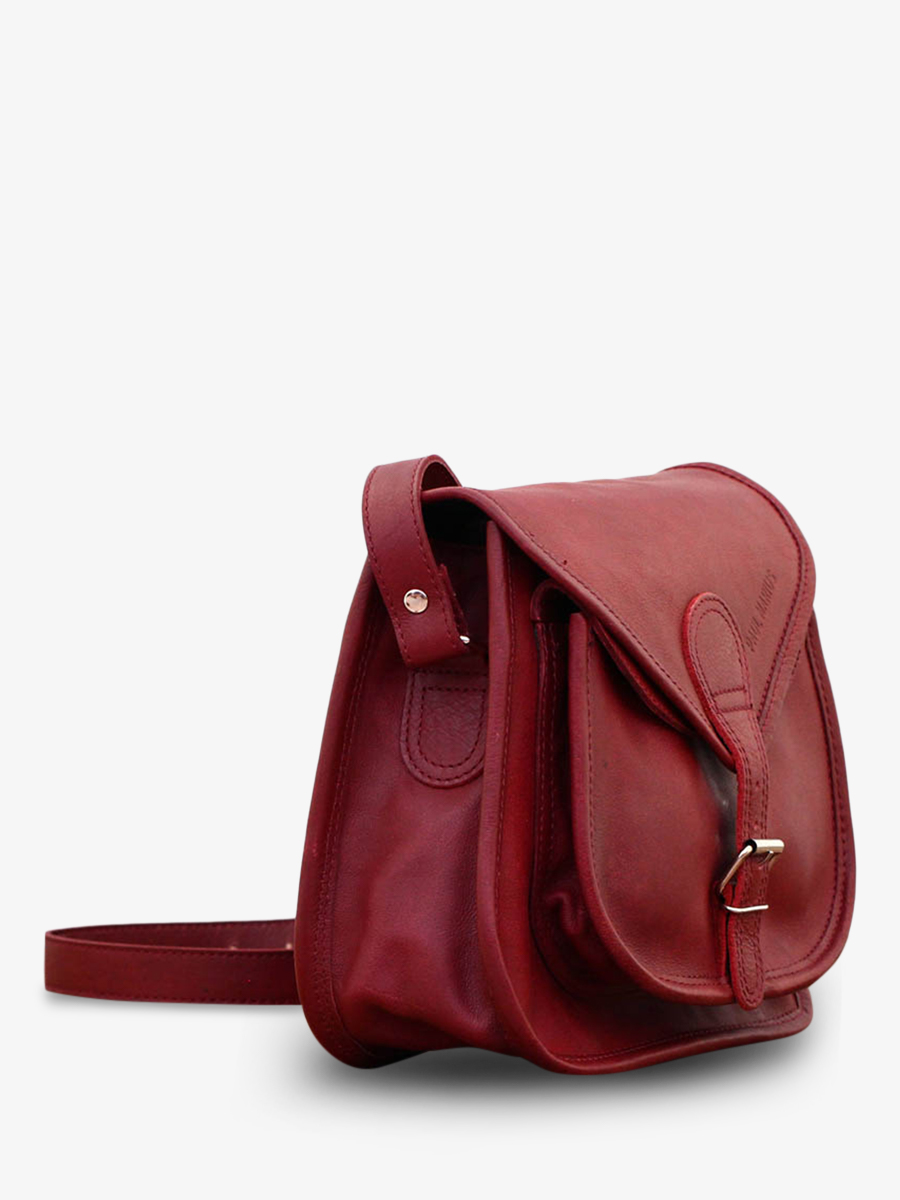 Sac a shop main bordeaux femme