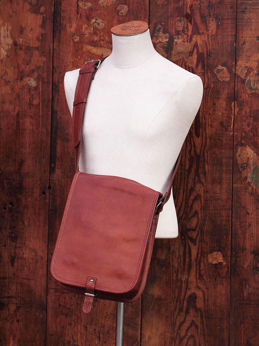 LeMessager S Naturel sacoche cuir homme Marron PAUL MARIUS