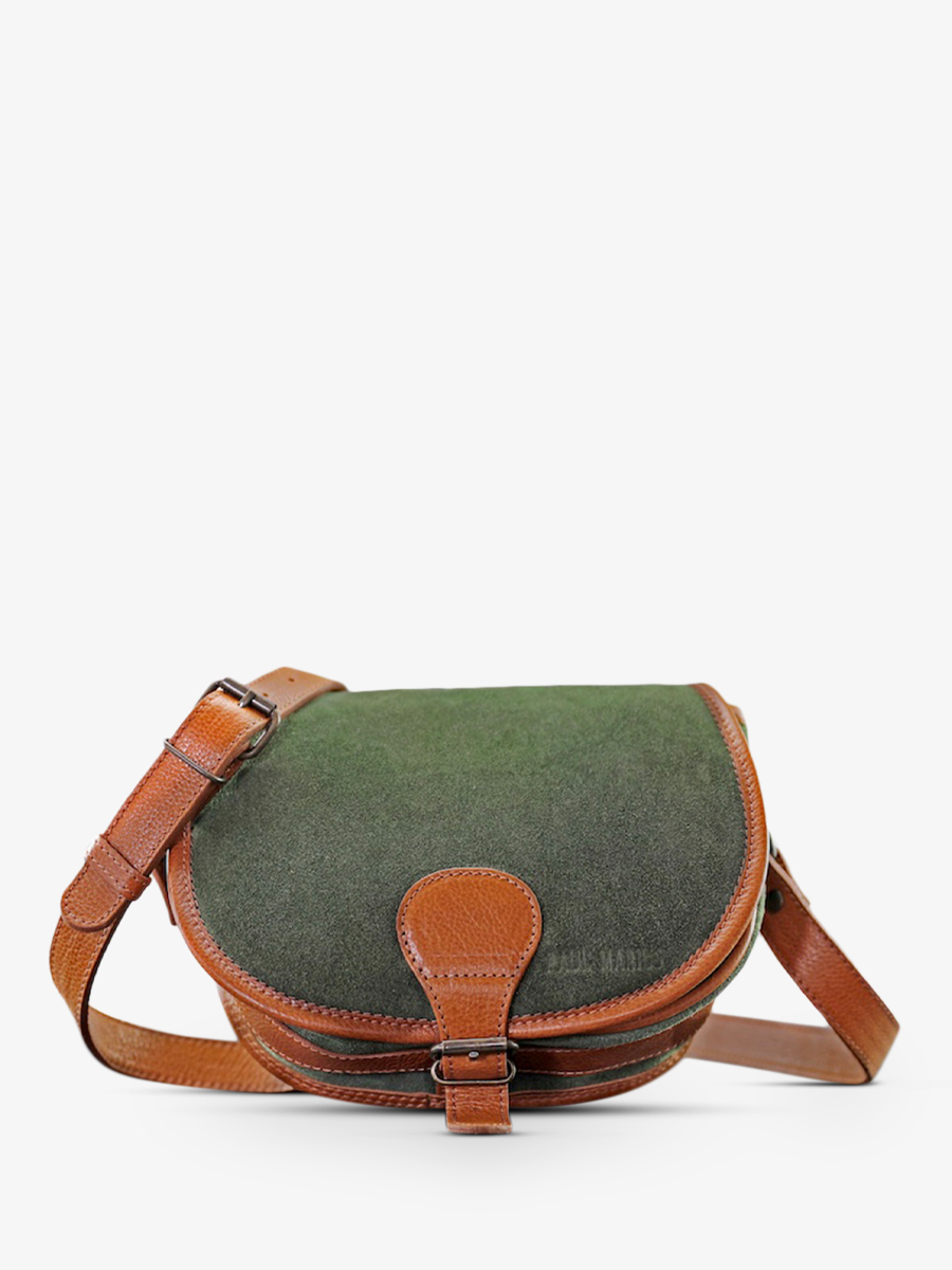 photo-vue-de-face-sac-bandouliere-cuir-femme-marron-vert-pampa-paul-marius-lebohemien