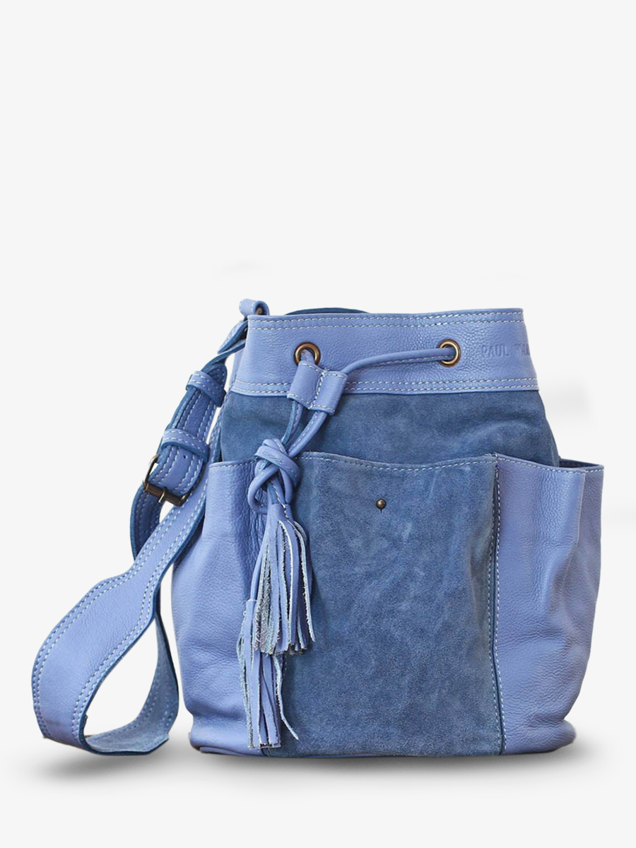 photo-vue-de-face-sac-bandouliere-cuir-femme-bleu-fleur-bleu-lavande-paul-marius-w10-bl