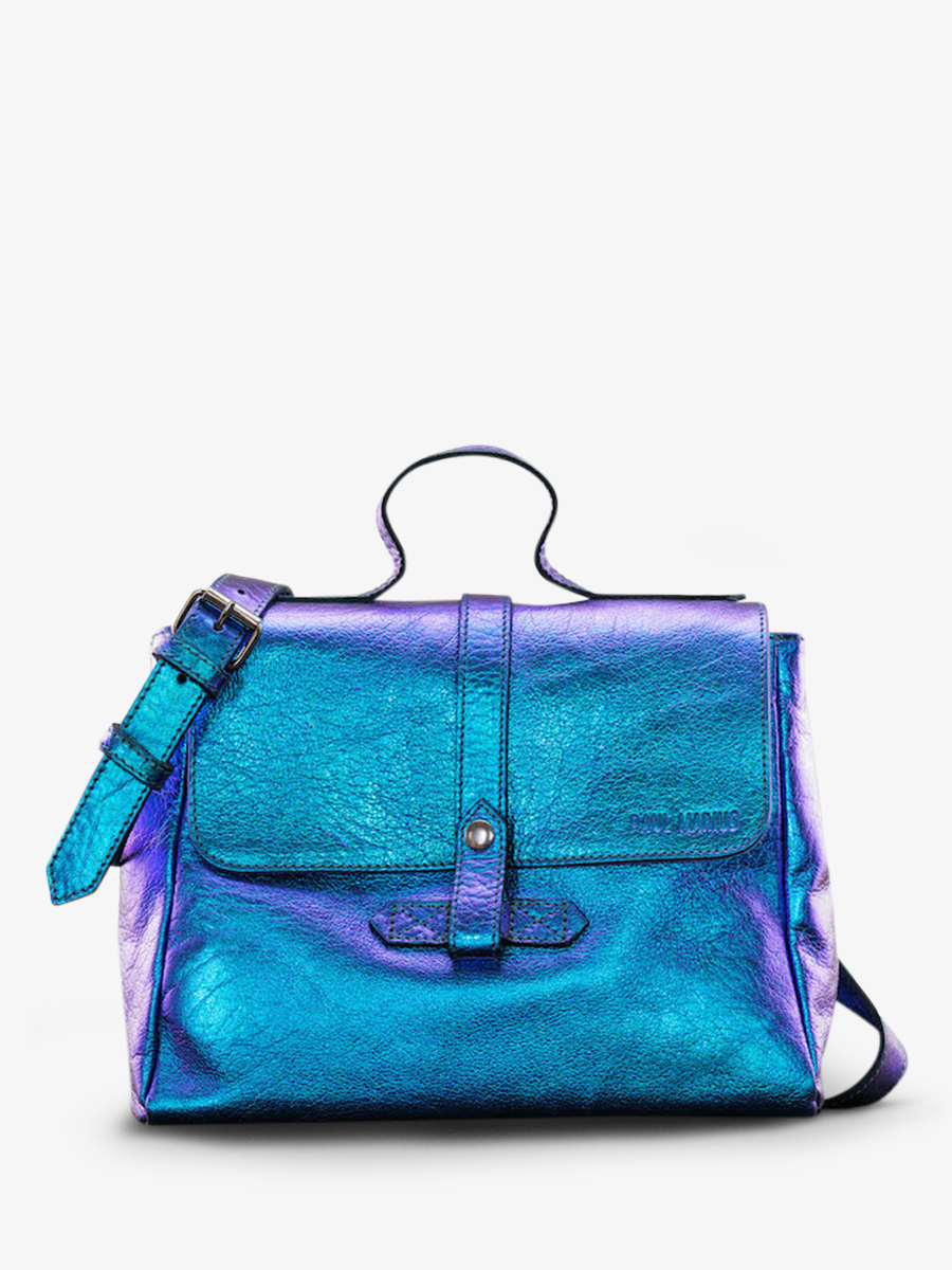 LeCorneille Scarab?�e - sac bandouli?�re cuir femme Bleu | PAUL MARIUS