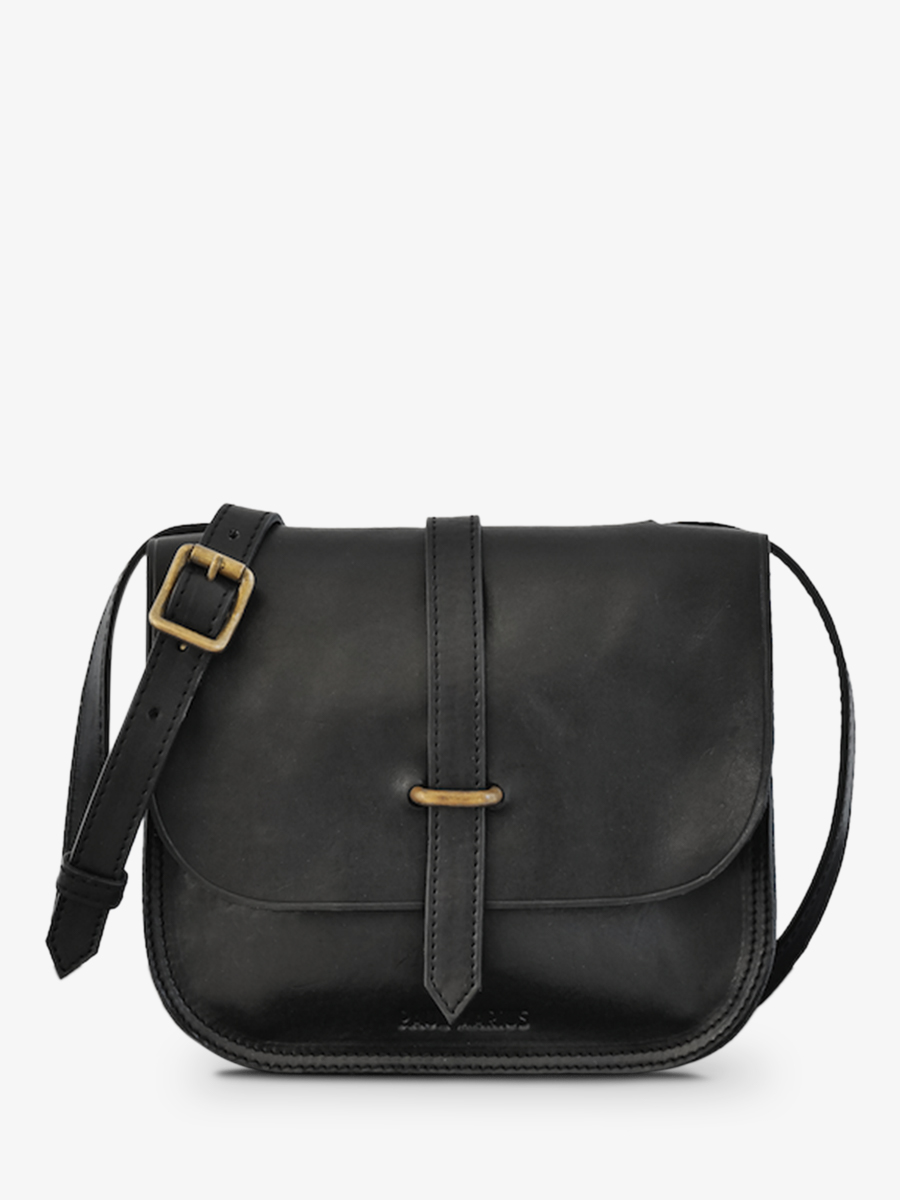 photo-vue-de-face-sac-bandouliere-cuir-femme-noir-lagibeciere-noir-huile-paul-marius-m24-obl