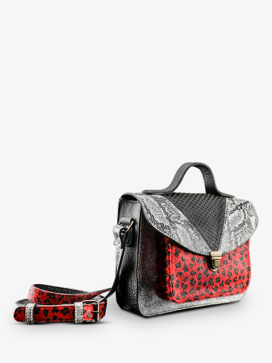 photo-vue-de-cote-sac-bandouliere-cuir-femme-argente-noir-rouge-mademoiselle-george-chimere-argente-noir-rouge-paul-marius-w05-ch-s-b-r