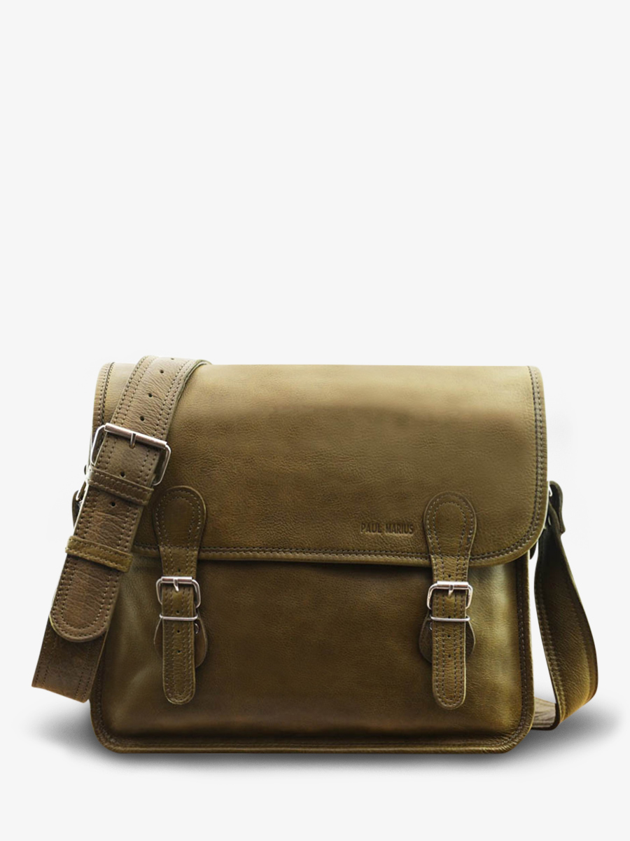 photo-vue-de-face-porte-document-cuir-a4-kaki-lasacoche-m-kaki-paul-marius-m02s14-k