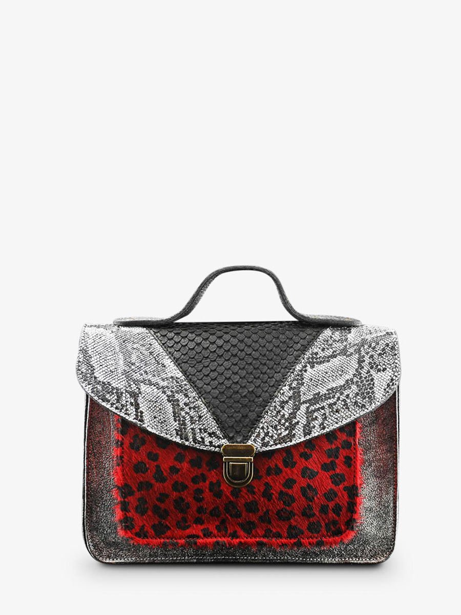 photo-vue-de-face-sac-bandouliere-cuir-femme-argente-noir-rouge-mademoiselle-george-chimere-argente-noir-rouge-paul-marius-w05-ch-s-b-r