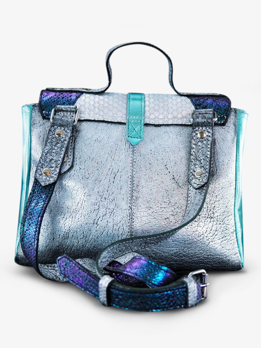 photo-vue-de-dos-sac-bandouliere-cuir-femme-bleu-blanc-lecorneille-chimere-polaire-paul-marius-w23-ch-s-blu