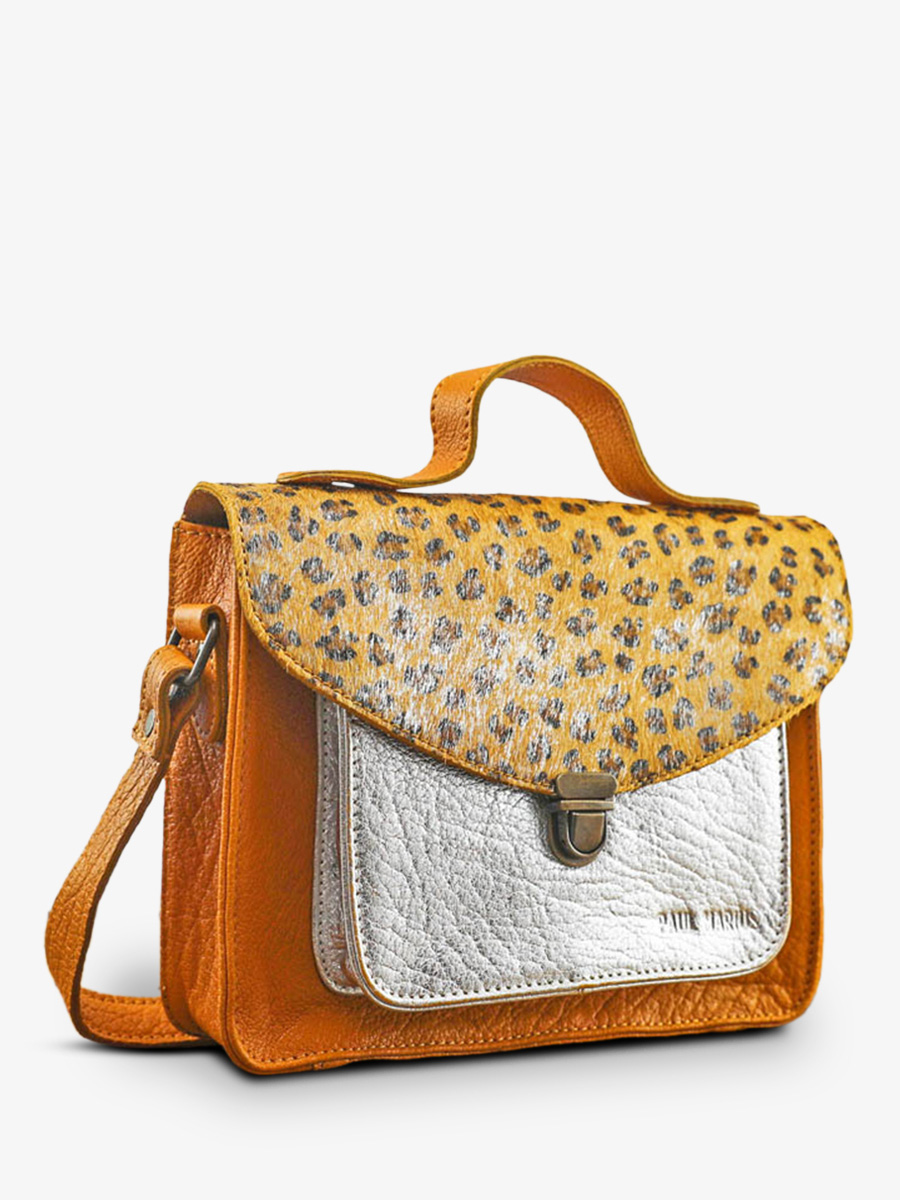 photo-vue-de-cote-sac-bandouliere-cuir-femme-jaune-argente-mademoiselle-george-leopard-safran-argente-paul-marius-w05-lp-y-s