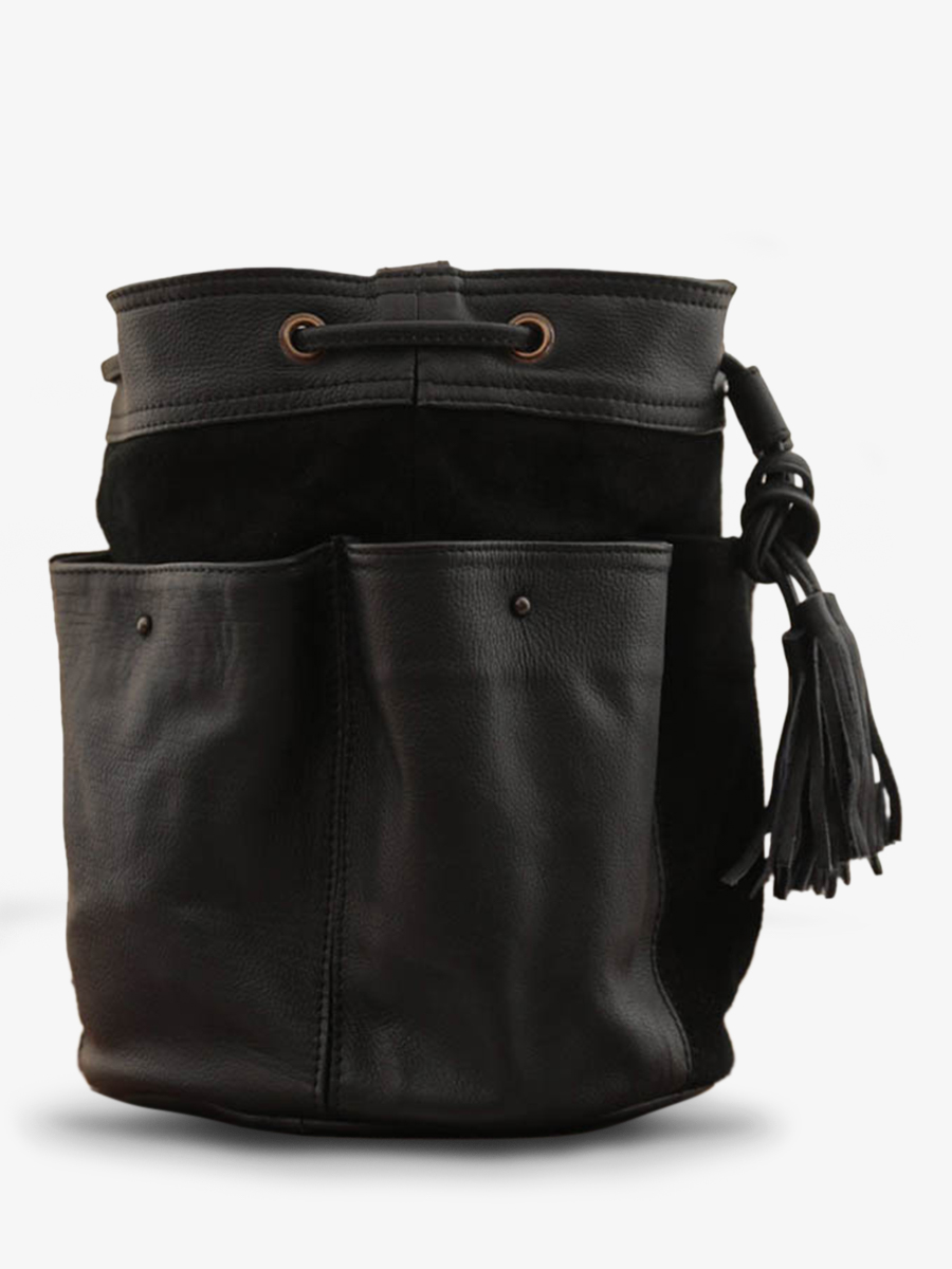 photo-vue-de-cote-sac-bandouliere-cuir-femme-noir-fleur-noir-paul-marius-w10-b