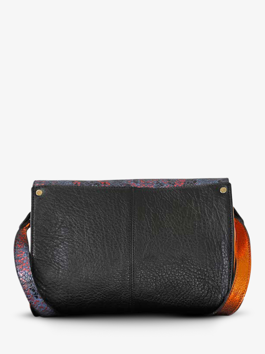 photo-vue-de-dos-sac-bandouliere-cuir-femme-bleu-orange-lindispensable-python-abysse-orange-metallise-paul-marius-w08-p-ab-mco