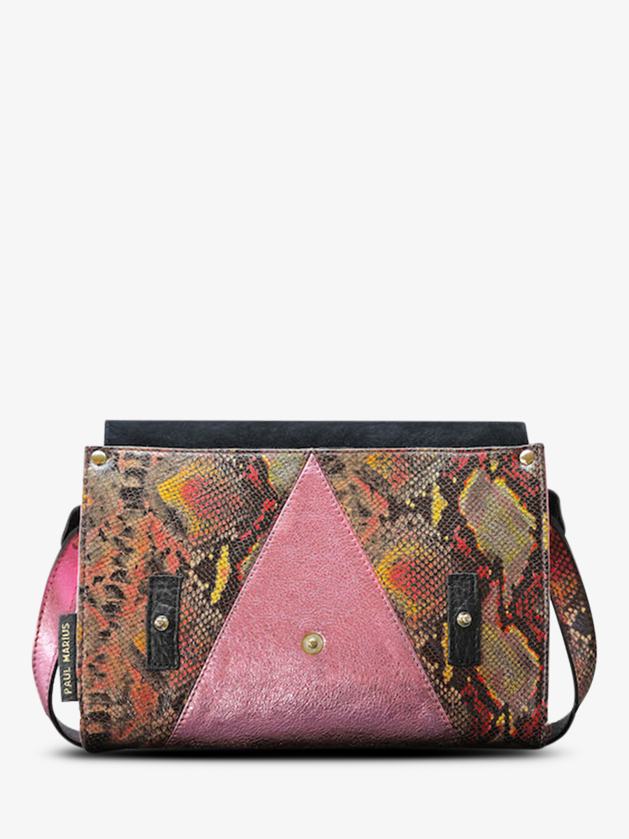 photo-vue-de-dos-sac-bandouliere-cuir-femme-rouge-rose-lindispensable-python-magma-rose-metallise-paul-marius-w08-p-pi-mcpi