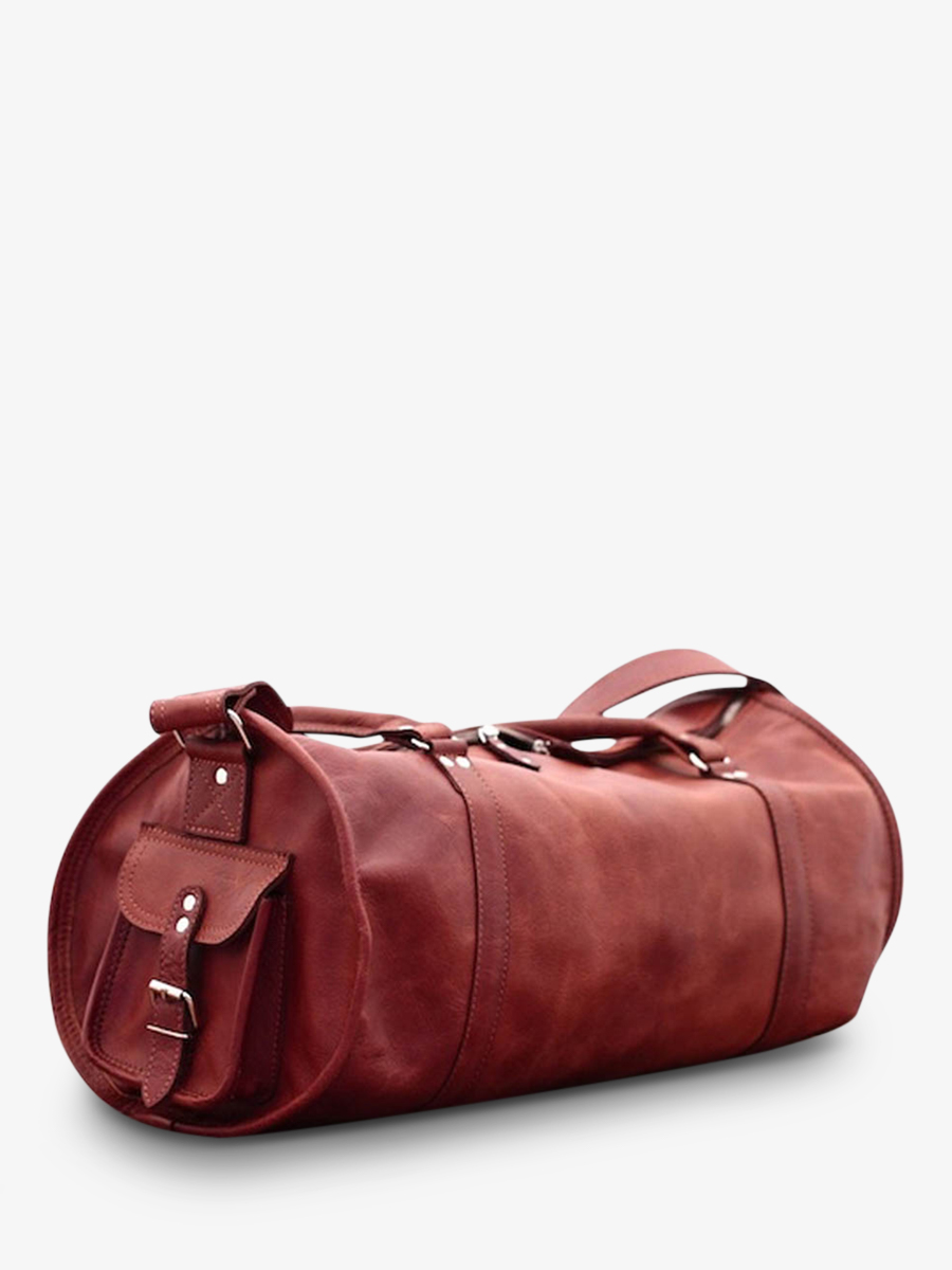 LeVoyageur L Naturel sac de voyage en cuir Marron PAUL MARIUS