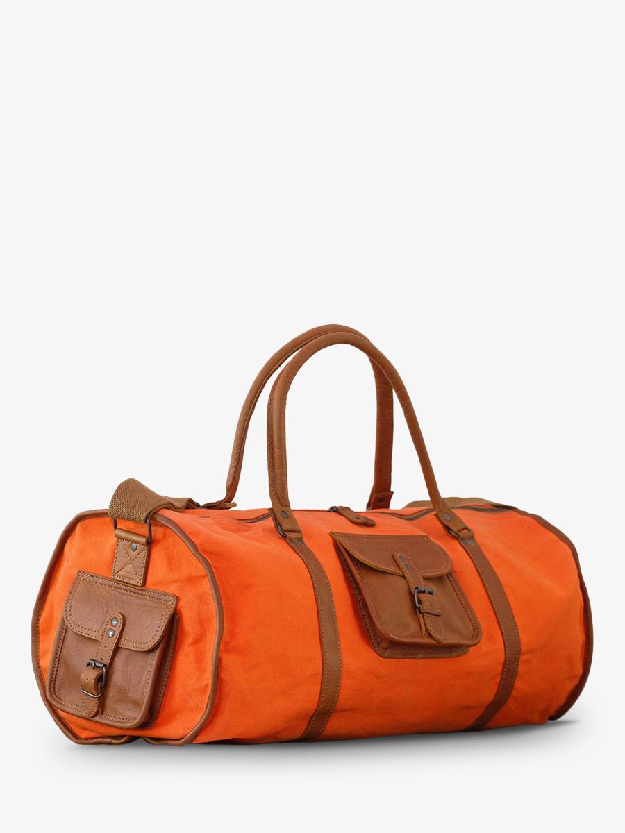 photo-vue-de-dos-sac-de-voyage-en-cuir-orange-levoyageur-toile-xl-orange-paul-marius-m08s60-oc