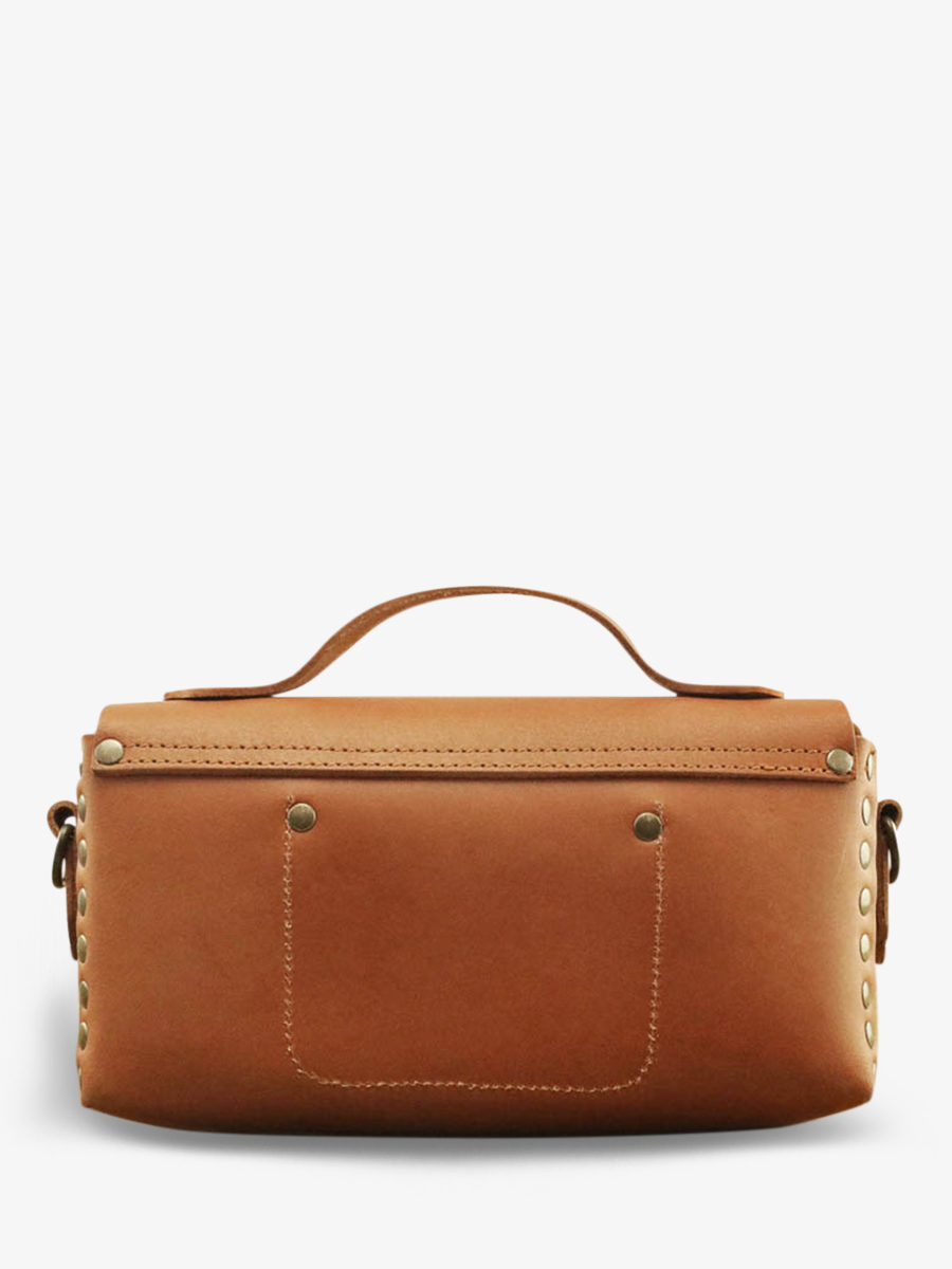 L Artisane Naturel sac bandouli re cuir femme Marron PAUL MARIUS