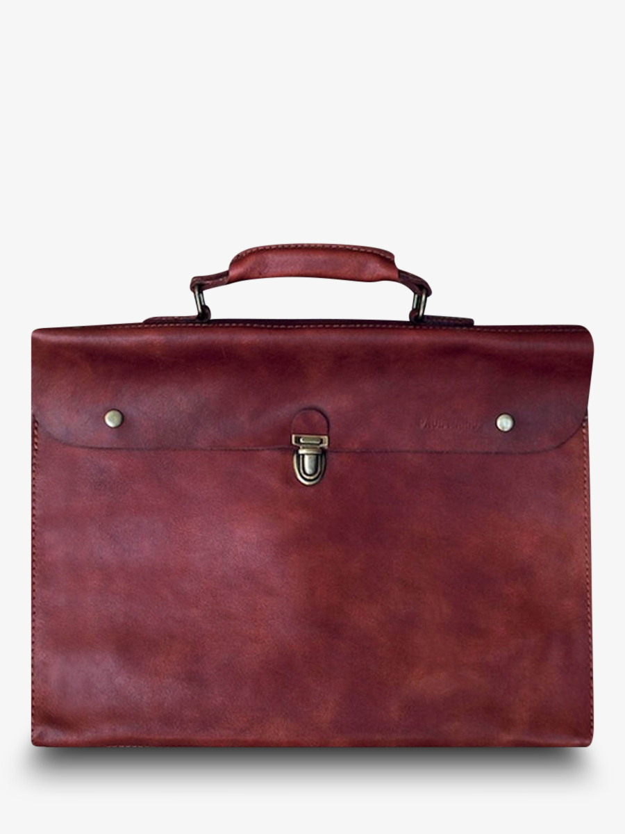 Porte document cuir marron top