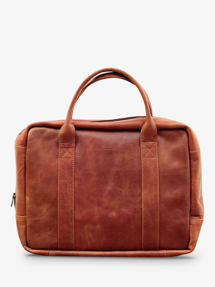 Sacoche ordinateur cuir marron top