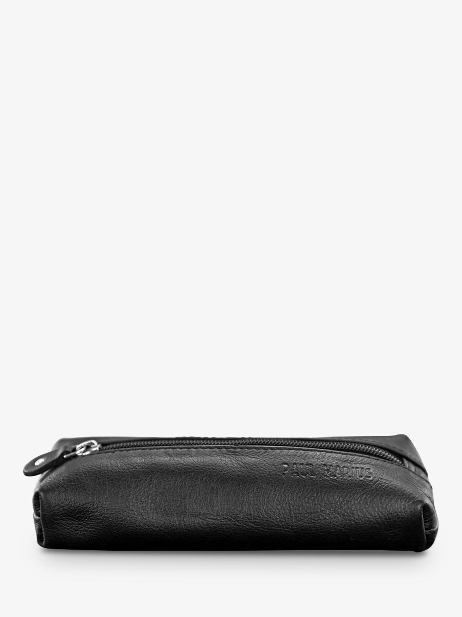 photo-vue-de-face-trousse-stylo-ecolier-noir-leplumier-noir-paul-marius-m57-b