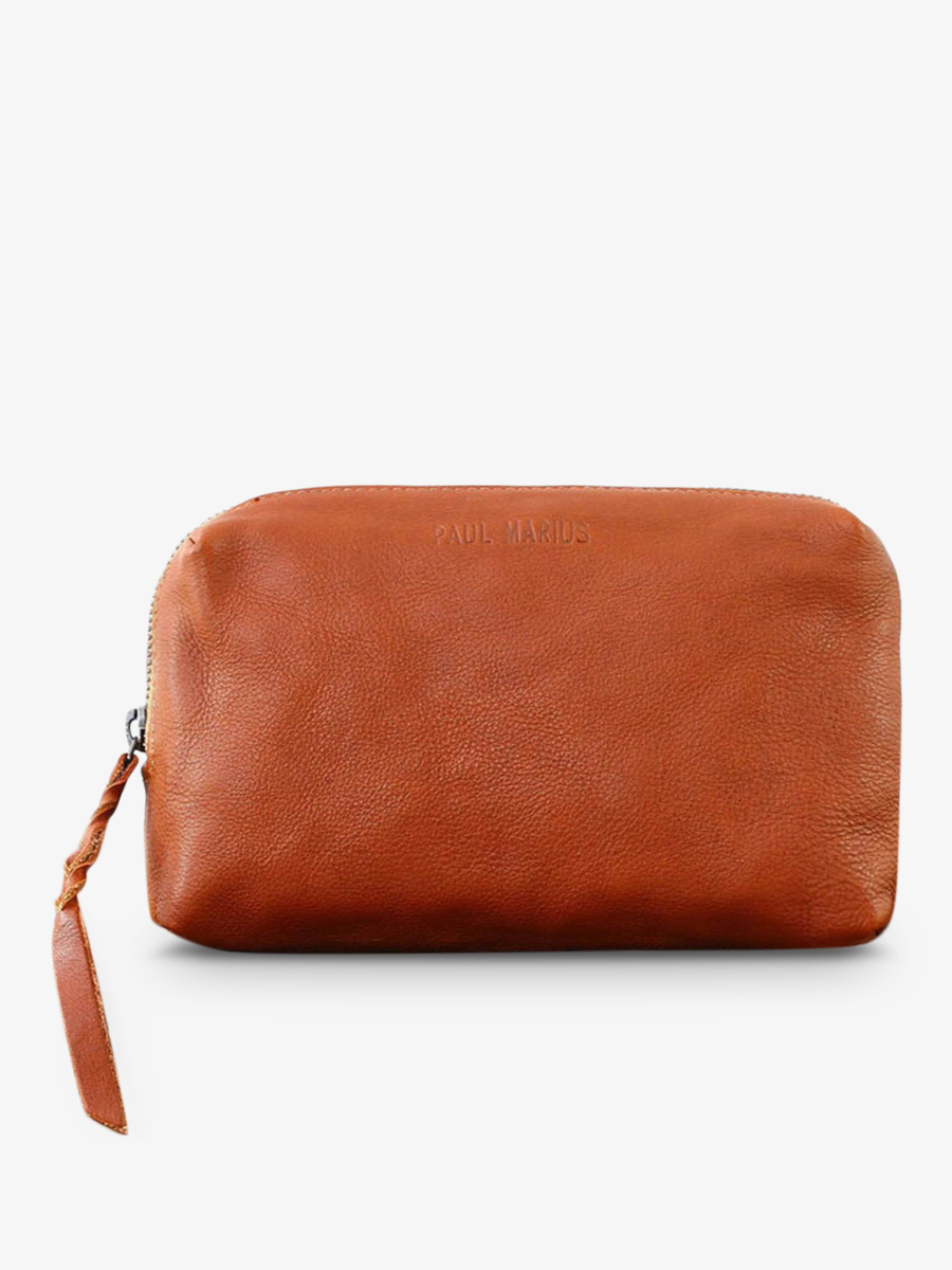 Adèle Naturel - pochette cuir femme Marron