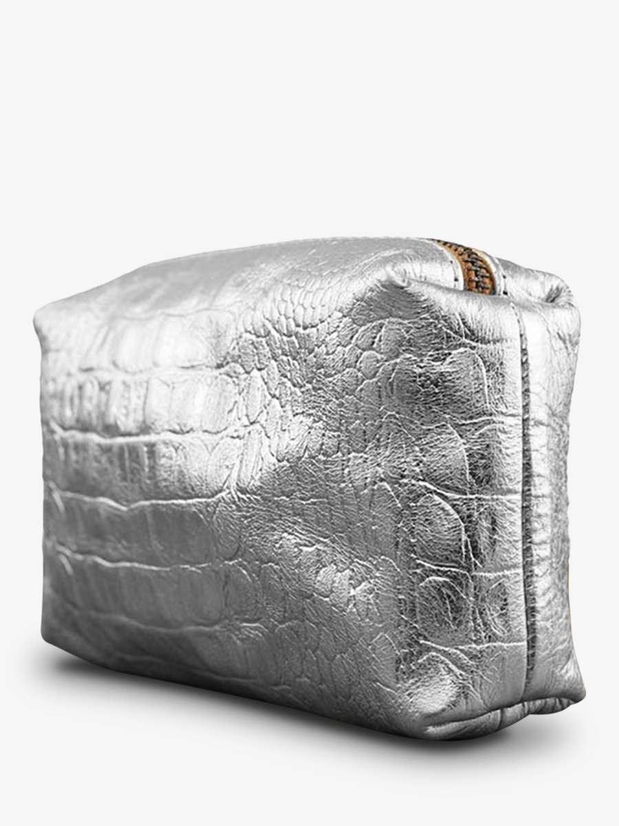 photo-vue-de-dos-pochette-cuir-femme-argente-adele-caiman-argente-paul-marius-m500-c-s