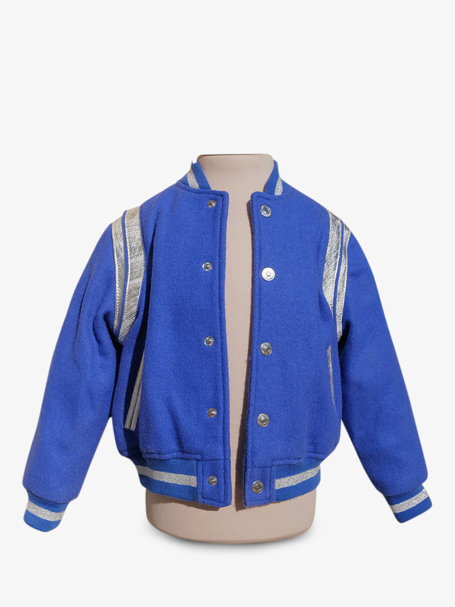 photo-vue-de-cote-teddy-blouson-cuir-et-tissus-leteddy-50s-enfant-bleu-vif-paul-marius-tdy-fifties-blu-2a