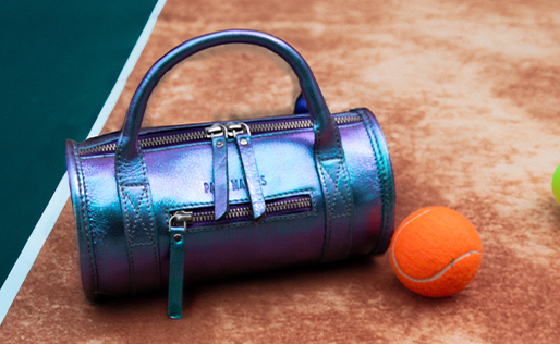 Mademoiselle George Alligator Cocktail Ambre - sac bandoulière cuir